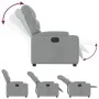 Elektrischer Relaxsessel aus hellem grauen Stoff. von , Sessel - Ref: Foro24-3204572, Preis: 248,95 €, Rabatt: %