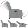 Sillón reclinable eléctrico tela gris claro by , Armchairs - Ref: Foro24-3204572, Price: 252,58 €, Discount: %