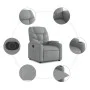Elektrischer Relaxsessel aus hellem grauen Stoff. von , Sessel - Ref: Foro24-3204572, Preis: 248,95 €, Rabatt: %