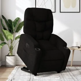 Sillón eléctrico reclinable elevable de tela negro by , Armchairs - Ref: Foro24-3204622, Price: 332,42 €, Discount: %