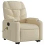 Sillón de masaje eléctrico reclinable elevable tela crema by , Armchairs - Ref: Foro24-3204641, Price: 373,55 €, Discount: %