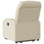 Elektrischer, verstellbarer, aufklappbarer Massage-Sessel aus cremefarbenem Stoff. von , Sessel - Ref: Foro24-3204641, Preis:...