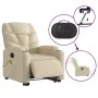 Sillón de masaje eléctrico reclinable elevable tela crema by , Armchairs - Ref: Foro24-3204641, Price: 373,55 €, Discount: %
