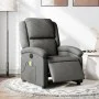 Sillón reclinable de masaje eléctrico tela gris oscuro by , Armchairs - Ref: Foro24-3204153, Price: 257,83 €, Discount: %