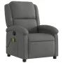 Sillón reclinable de masaje eléctrico tela gris oscuro by , Armchairs - Ref: Foro24-3204153, Price: 257,83 €, Discount: %