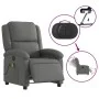 Sillón reclinable de masaje eléctrico tela gris oscuro by , Armchairs - Ref: Foro24-3204153, Price: 257,83 €, Discount: %