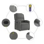 Sillón reclinable de masaje eléctrico tela gris oscuro by , Armchairs - Ref: Foro24-3204153, Price: 257,83 €, Discount: %