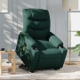 Sillón masaje eléctrico reclinable elevable tela verde oscuro by , Armchairs - Ref: Foro24-3206678, Price: 368,34 €, Discount: %