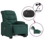 Sillón masaje eléctrico reclinable elevable tela verde oscuro by , Armchairs - Ref: Foro24-3206678, Price: 394,69 €, Discount: %