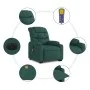 Sillón masaje eléctrico reclinable elevable tela verde oscuro by , Armchairs - Ref: Foro24-3206678, Price: 394,69 €, Discount: %