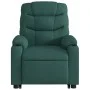 Sillón masaje eléctrico reclinable elevable tela verde oscuro by , Armchairs - Ref: Foro24-3206678, Price: 394,69 €, Discount: %