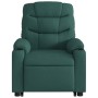 Sillón masaje eléctrico reclinable elevable tela verde oscuro by , Armchairs - Ref: Foro24-3206678, Price: 368,34 €, Discount: %