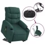 Sillón masaje eléctrico reclinable elevable tela verde oscuro by , Armchairs - Ref: Foro24-3206678, Price: 394,69 €, Discount: %