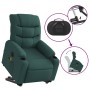 Sillón masaje eléctrico reclinable elevable tela verde oscuro by , Armchairs - Ref: Foro24-3206678, Price: 368,34 €, Discount: %