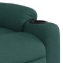 Sillón masaje eléctrico reclinable elevable tela verde oscuro by , Armchairs - Ref: Foro24-3206678, Price: 368,34 €, Discount: %