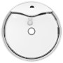 Washbasin with overflow 46.5x15.5 cm silver ceramic by vidaXL, Sinks - Ref: Foro24-143865, Price: 73,86 €, Discount: %