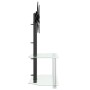 Eck-TV-Möbel mit 2 Ebenen für 32-70 Zoll, schwarz-silberfarben. von , TV-Möbel - Ref: Foro24-358168, Preis: 108,57 €, Rabatt: %