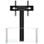Eck-TV-Möbel mit 2 Ebenen für 32-70 Zoll, schwarz-silberfarben. von , TV-Möbel - Ref: Foro24-358168, Preis: 102,41 €, Rabatt: %
