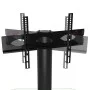 Eck-TV-Möbel mit 2 Ebenen für 32-70 Zoll, schwarz-silberfarben. von , TV-Möbel - Ref: Foro24-358168, Preis: 102,41 €, Rabatt: %