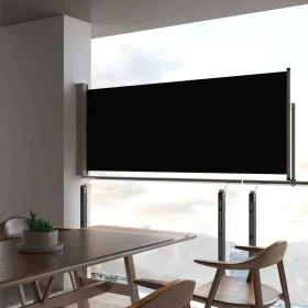 Retractable side awning for patio 100x300 cm black by vidaXL, Umbrellas - Ref: Foro24-45184, Price: 74,91 €, Discount: %