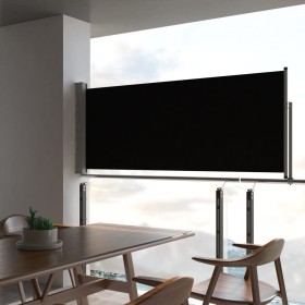 Toldo lateral retráctil para patio 100x300 cm negro de vidaXL, Sombrillas - Ref: Foro24-45184, Precio: 75,87 €, Descuento: %