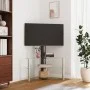 Eck-TV-Möbel mit 3 Ebenen für 32-70 Zoll, schwarz-silberfarben. von , TV-Möbel - Ref: Foro24-358177, Preis: 116,23 €, Rabatt: %