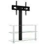 Eck-TV-Möbel mit 3 Ebenen für 32-70 Zoll, schwarz-silberfarben. von , TV-Möbel - Ref: Foro24-358177, Preis: 116,23 €, Rabatt: %