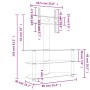 Mueble TV esquina 3 niveles para 32-70 pulgadas negro plateado de , Muebles TV - Ref: Foro24-358177, Precio: 126,83 €, Descue...