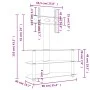 Mueble TV esquina 3 niveles para 32-70 pulgadas negro plateado by , TV Furniture - Ref: Foro24-358177, Price: 116,23 €, Disco...