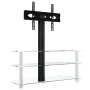 Mueble TV esquina 3 niveles para 32-70 pulgadas negro plateado de , Muebles TV - Ref: Foro24-358180, Precio: 110,61 €, Descue...