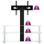 Mueble TV esquina 3 niveles para 32-70 pulgadas negro plateado de , Muebles TV - Ref: Foro24-358180, Precio: 110,61 €, Descue...