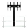 Mueble TV esquina 3 niveles para 32-70 pulgadas negro plateado de , Muebles TV - Ref: Foro24-358180, Precio: 112,31 €, Descue...