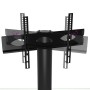 Eck-TV-Möbel mit 3 Ebenen für 32-70 Zoll, schwarz-silberfarben. von , TV-Möbel - Ref: Foro24-358180, Preis: 112,41 €, Rabatt: %