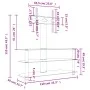 Mueble TV esquina 3 niveles para 32-70 pulgadas negro plateado de , Muebles TV - Ref: Foro24-358180, Precio: 110,61 €, Descue...
