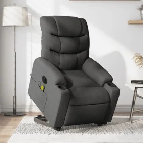 Sillón de masaje eléctrico reclinable elevable tela gris oscuro by , Armchairs - Ref: Foro24-3206673, Price: 418,37 €, Discou...