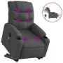 Elektrischer, verstellbarer, wiederaufladbarer Massagesessel aus dunkelgrauem Stoff. von , Sessel - Ref: Foro24-3206673, Prei...