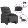 Elektrischer, verstellbarer, wiederaufladbarer Massagesessel aus dunkelgrauem Stoff. von , Sessel - Ref: Foro24-3206673, Prei...
