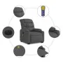 Elektrischer, verstellbarer, wiederaufladbarer Massagesessel aus dunkelgrauem Stoff. von , Sessel - Ref: Foro24-3206673, Prei...