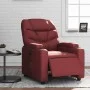 Sillón reclinable eléctrico de cuero sintético rojo tinto de , Sillones - Ref: Foro24-3204648, Precio: 283,55 €, Descuento: %