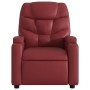 Sillón reclinable eléctrico de cuero sintético rojo tinto by , Armchairs - Ref: Foro24-3204648, Price: 278,01 €, Discount: %