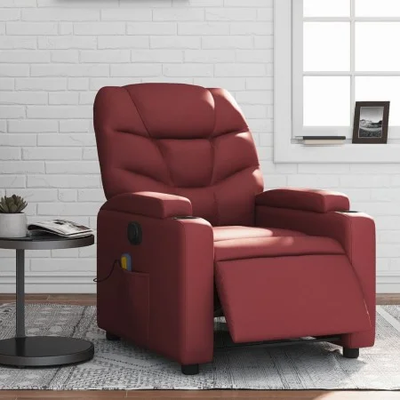 Roter Kunstleder-Massagestuhl mit Liegefunktion von , Sessel - Ref: Foro24-3204655, Preis: 270,98 €, Rabatt: %