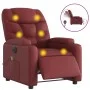Roter Kunstleder-Massagestuhl mit Liegefunktion von , Sessel - Ref: Foro24-3204655, Preis: 270,98 €, Rabatt: %