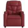 Sillón de masaje reclinable de cuero artificial rojo tinto by , Armchairs - Ref: Foro24-3204655, Price: 270,98 €, Discount: %