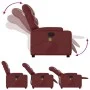 Sillón reclinable de masaje de pie cuero artificial rojo tinto by , Armchairs - Ref: Foro24-3204669, Price: 304,09 €, Discoun...