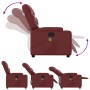 Sillón reclinable de masaje de pie cuero artificial rojo tinto by , Armchairs - Ref: Foro24-3204669, Price: 289,14 €, Discoun...