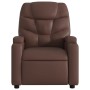 Sillón reclinable elevable eléctrico de cuero sintético marrón by , Armchairs - Ref: Foro24-3204674, Price: 317,85 €, Discoun...