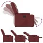 Elektrischer Aufstuhlsessel aus künstlichem rotem Leder. von , Sessel - Ref: Foro24-3204676, Preis: 363,22 €, Rabatt: %