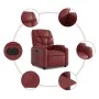 Elektrischer Aufstuhlsessel aus künstlichem rotem Leder. von , Sessel - Ref: Foro24-3204676, Preis: 363,22 €, Rabatt: %