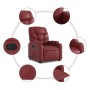 Sillón elevable eléctrico cuero artificial rojo tinto by , Armchairs - Ref: Foro24-3204676, Price: 338,70 €, Discount: %