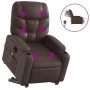 Elektrischer Aufsteh-Massagesessel aus braunem Kunstleder von , Sessel - Ref: Foro24-3204681, Preis: 353,82 €, Rabatt: %